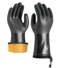 100% Waterproof Gloves for Men and Women, Winter Work Gloves for Cold Weather, Touchsreen, Thermal Insulated Freezer Gloves, With Grip, Blue, Large