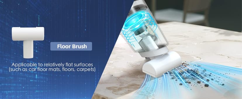 EABOSON Handheld Vacuum Cordless, 16000PA High Power Suction Hand Held Car Vacuum Cleaner Portable with Washable Filter & Multi Accessories, Rechargeable Dust Busters for Car Home Office and Pet Hair