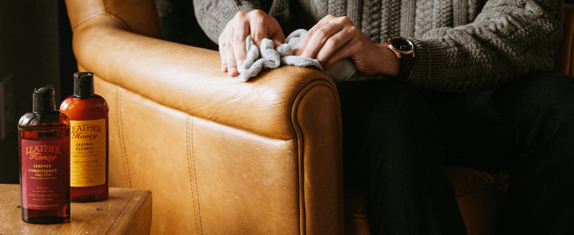 Leather Honey Leather Cleaner: Non-Toxic Leather Care Made in the USA Since 1968. Deep Cleans Leather, Faux & Vinyl - Couches, Car Seats, Purses, Tack, Shoes & Bags. Safe Any Colors & White Leather