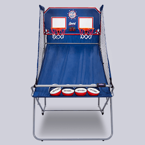 Pop-A-Shot - Dual Shot Sport | Arcade Basketball Game for Home | Paddle Scoring Hoop, 10 Game Modes, 4 Balls | Foldable for Easy Storage | Fun for All Players