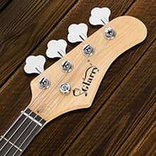 GLARRY Full Size Electric Bass Guitar Beginner Kit 4 String Exquisite Basswood Bass with 20W AMP, Cable, Strap, Bag and Accessories (Black, 39"Right Handed)