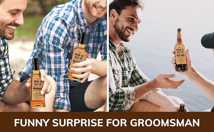 10 tags total, will you be my groomsman ask, best man proposal, wedding party gift, pairs with a gift box STOFINITY Groomsmen Proposal Tags, 8 Groomsman and 2 Best Man Cards B0DJX3NVT5