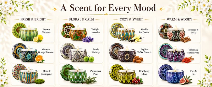12 Scents, Up to 300-Hour Total Burn, Gift Box Included, Home Fragrance, Birthday, Hostess & Housewarming Gifts Scented Candles Gift Set, 12 Pack Travel Tin Candle Set, Gifts for Women B08T1XYNG9
