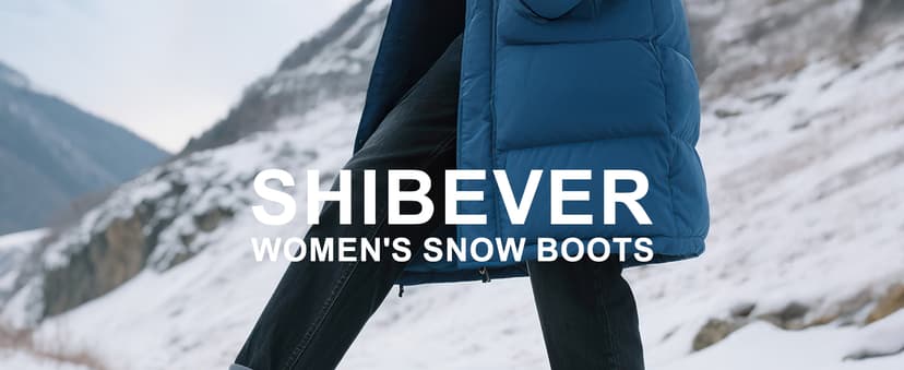 SHIBEVER Women's Snow Boots Winter Fur Lined Waterproof Anti-Slip Booties Women Ankle Snow Boots