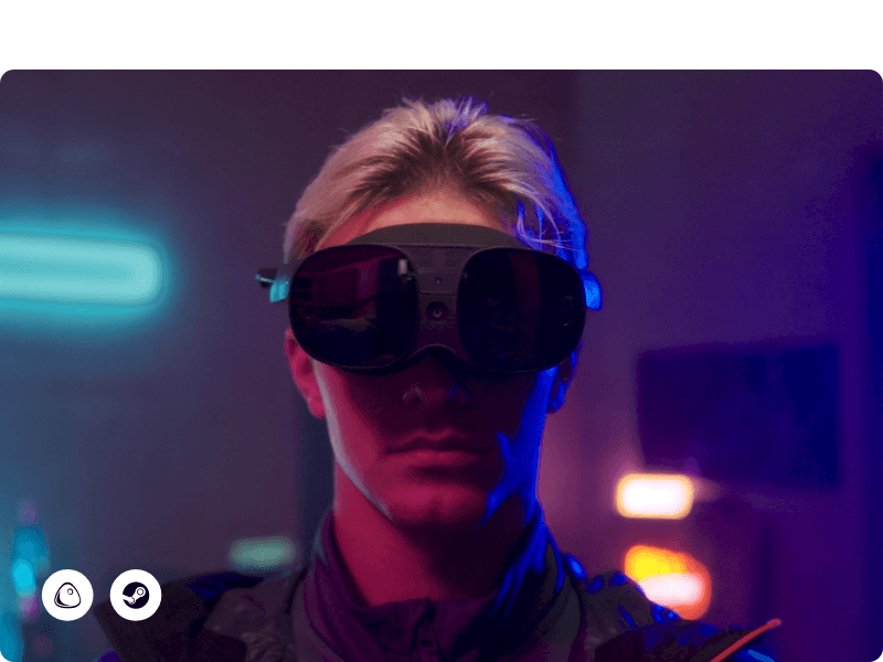 HTC Vive XR Elite with Deluxe Pack — Mixed Reality and PC VR Headset + Controllers