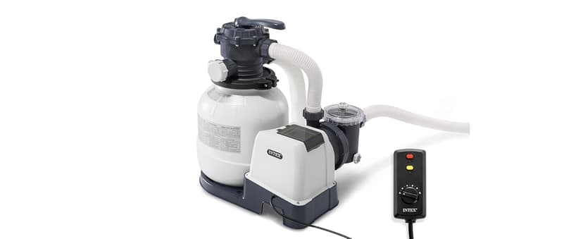 INTEX SX2100 Krystal Clear Sand Filter Pump for Above Ground Pools: 2100 GPH Pump Flow Rate – Improved Circulation and Filtration – Easy Installation – Improved Water Clarity – Easy-to-Clean