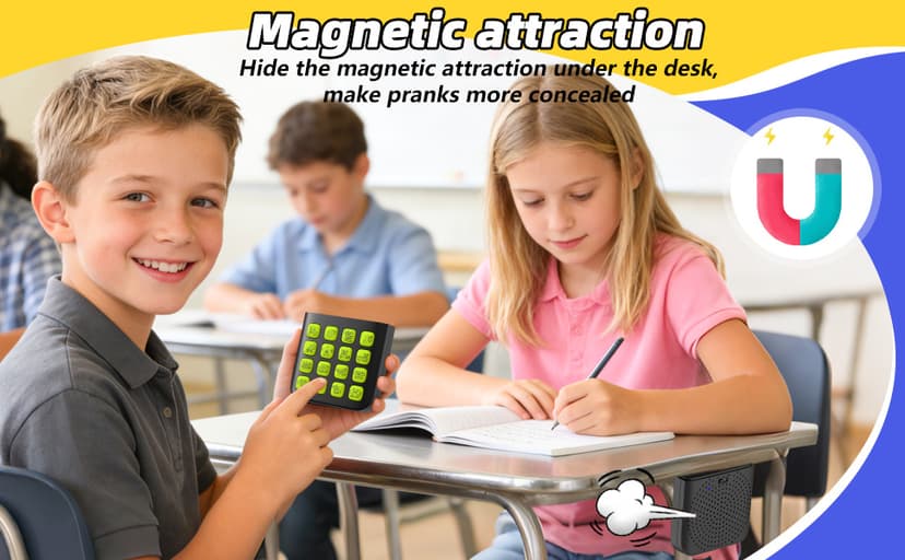 16 Sounds,Volume Adjustment,Prank Gifts Toys for Boys,Remote Fart Machine for 6 7 8 9 10 11 12 13 Year Old Boys Toys Gifts Fikami Rechargeable 2-in-1 Separable Magnetic Sound Effects Machine B0GQ411T31
