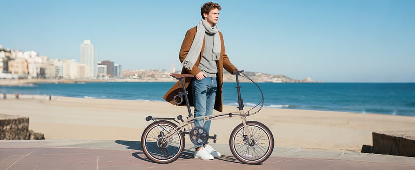 20 Inch Folding Bike for Adults, 7-Speed Foldable Bike for Women & Men, Foldable Bicycle with Dual Disc Brake, Portable Commuter City Bikes with Adjustable Saddle