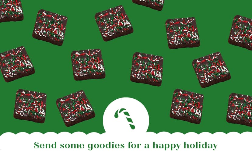 Christmas Gift Basket Chocolate Brownies Food Gift Individually Wrapped For Men Women Package | Nut Free | Kosher