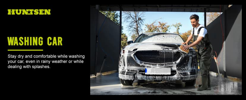 HUNTSEN Fishing Waders for Men Women - 2-Ply Nylon/PVC Waterproof Hunting Chest Waders with Boot Hanger&Phone Case, Size10-12