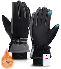 rivmount Winter Gloves Women Men, Thermal Ski Gloves for Cold Weather with Warm, Waterproof, Touchscreen for Running, Skiing