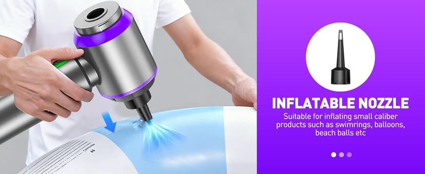 Vacuum/Air Duster 80,000RPM Super Power Mini Car Vacuum Cleaner 4-in-1 air Blower Gun Air Duster & Air Blower & Pump Hand Electric air Duster Handheld dust Blower Blower Cordless (Purple)