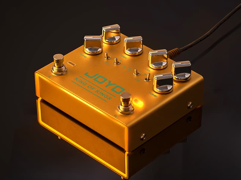 JOYO Dual Crunch Pure Analog Circuit Overdrive Effect Pedal with Independent Clipping for Electric Guitar - True Bypass (King of Kings R-20)