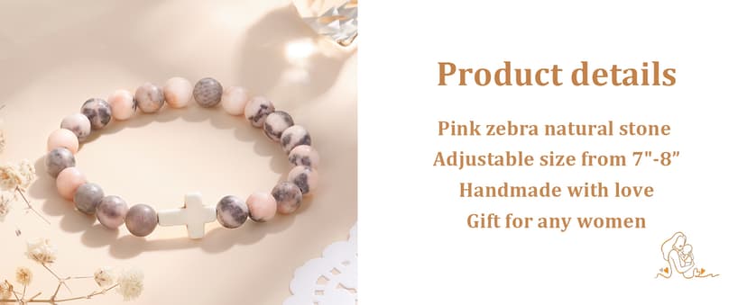 Christian Mothers-Day Gifts for Women, First Communion Confirmation Graduation Gifts Religious Cross Bracelet for Mom/Daughter/Friend/Sister/Grandma/Granddaughter/Godmother/Her, Inspirational Birthday Faith Based Jesus Jewelry