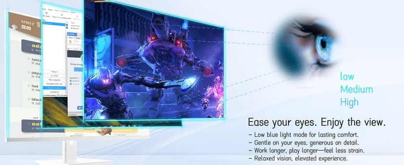 Touchscreen Monitor 2K 27 Inch IPS Gaming 100Hz, 10-Point Touch QHD 2560x1440 PC Display, HDMI VGA USBC Computer Monitor, Built-in Speakers, White