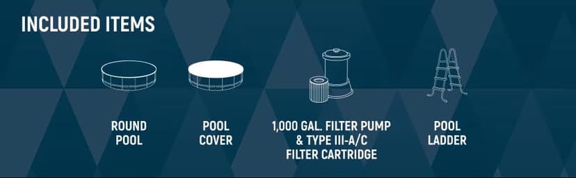 Bestway Steel Pro MAX 15' x 48" Above Ground Pool, Round Metal Frame Outdoor Swimming Pool Set with Filter Pump, Ladder, and Cover, Gray