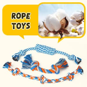 Zeaxuie 9 Pack Luxury Puppy Toys for Teething Small Dogs, Puppy Chew Toys with Cute Squeaky Dog Toys, Ball and More Rope Dog Chew Toys B094XG29MW