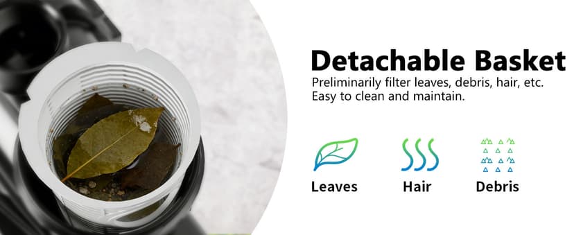 FOTING Sand Filter Pump for Above Ground Pool, Pool Sand Filter with Timer, 7-Way Multi-Port Valve, Pool Pumps Above Ground, 13in 1HP 3800GPH for 13000GAL Pool