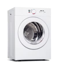 Euhomy Dryer, 3.5 Cu. Ft. 1500W Clothes Dryer, Stainless Steel Tumble Dryer with Exhaust Hose for Home, Apartment, Dorm, White