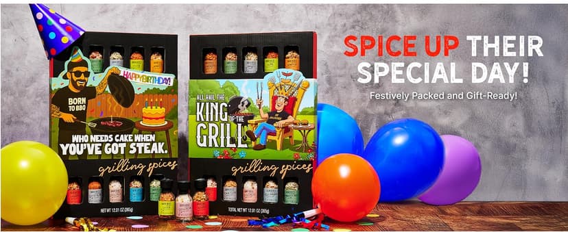 Smokehouse by Thoughtfully Ultimate Grilling Spice Set, Grill Seasoning Gift Set Flavors Include Chili Garlic, Rosemary and Herb, Lime Chipotle, Cajun Seasoning and More, Pack of 20