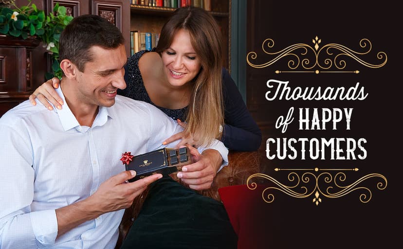 Whiskey Stones Gift Set by Royal Reserve – Artisan Crafted Reusable Chilling Rocks for Scotch – Stocking Stuffer for Men - Bourbon Gifts for Husband Dad Boyfriend Guy