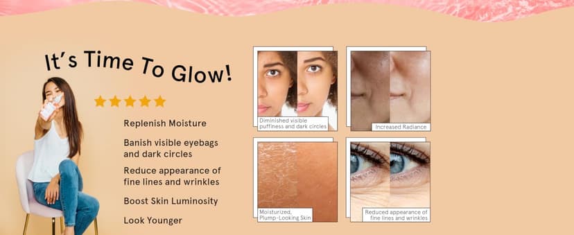 grace & stella Award-Winning Skin Care Set - Birthday Gifts for Women - Travel Essentials with Gold Eye Masks, Hyaluronic Acid Serum & Rose Spray - Bachelorette Party Favors, Teen Girl Gifts - Vegan