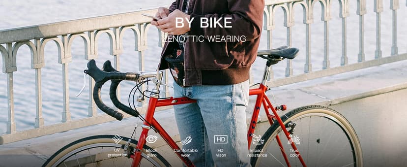 ZENOTTIC Polarized Sunglasses for Men Lightweight TR90 Frame UV400 Protection Square Sun Glasses