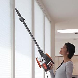 Shark HV302 Rocket Pet Corded Stick Vacuum, Lightweight with Swivel Steering for Carpets & Hard Floors, Converts to Hand Vacuum, Includes Crevice Tool, Pet Multi-Tool & Precision Duster, Orange