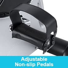 Mini Exercise Bike, himaly Under Desk Bike Pedal Exerciser Portable Foot Cycle Arm & Leg Peddler Machine with LCD Screen Displays