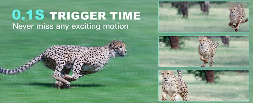 KJK Trail Camera 36MP 2.7K, Mini Game Camera with Night Vision 0.1s Trigger Time Motion Activated 130°Wide-Angle, Waterproof Trail Cam with 2.0” HD TFT Screen, Hunting Camera for Wildlife Monitoring