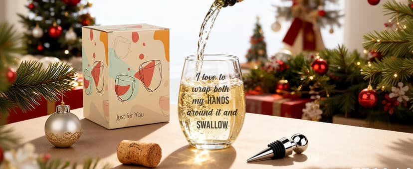 Funny Wine Glasses For Women, Best White Elephant Gifts 2025, Gag Gift For Women, Gifts For Wine Lovers, Birthday Present For Adults Her Men, Frined, Funny Gift For Men Coworker, Boss, Employee