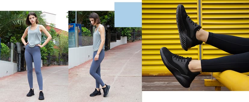 Akk Womens Walking Shoes - Slip On Tennis Running Shoes Memory Foam Lightweight Work Sneakers for Indoor Outdoor Gym