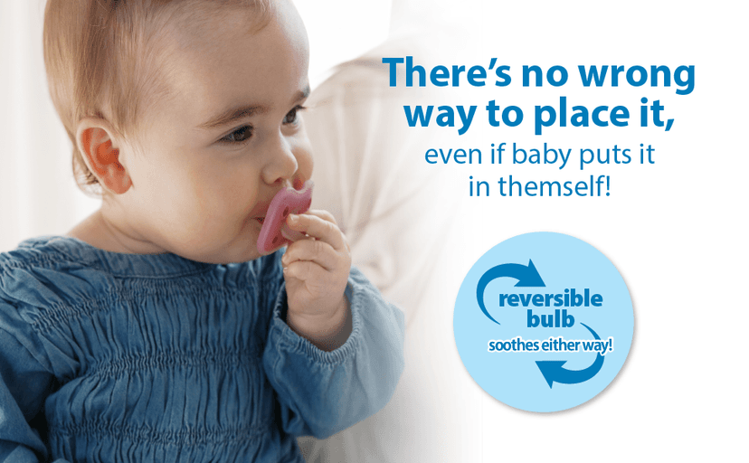 Dr. Brown's Advantage One-Piece Silicone Baby Pacifier, Fully Symmetrical Soother, Coral/Light Pink/Pink, 6-18m, BPA Free, 3 Pack