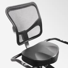 Sunny Health & Fitness Smart Recumbent Bike with Pulse Sensors, Home Cycling Workout Machine w/Cushion Seat & Mesh-Backrest, Free SunnyFit App Connection, Optional Programmable & Electro-Magnetic