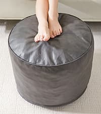 HIGOGOGO Papasan Chair Cushion with Corduroy Cover (Without Chair), 48 x 48 Inch Supportive Cushion, Overstuffed Chair Cushion,Beige
