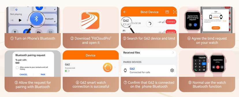 AKUMAKA Smart Watches for Women (Android/iPhone), 1.83" HD Smart Watch with Calls/Messages/Notifications, Sleep/Heart Rate/SpO2/Blood Pressure Monitor, 110+ Sports Modes Fitness Tracker Watch, 1000mAh Battery