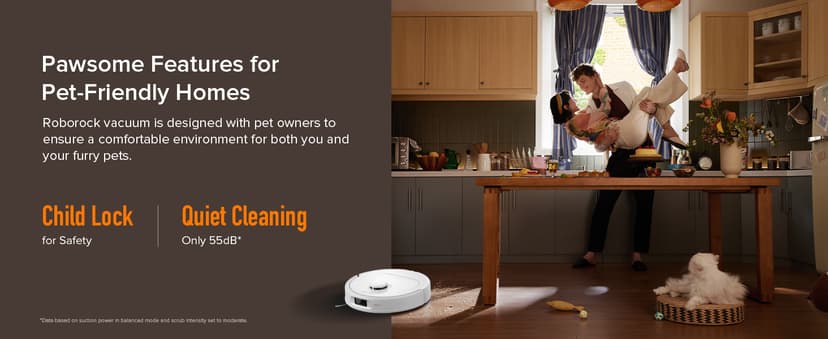 roborock Qrevo Series Robot Vacuum and Mop, 8000Pa Suction, Upgraded from Qrevo S, Anti-Tangle Brush, Smart Obstacle Avoidance, Auto Mop Washing, All-in-One Dock, 200RPM Spinning Mops, White(QV 35A)