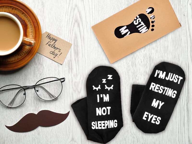 FilmHOO Birthday Gifts for Men Fathers Day Dad Gifts for Dad Christmas Stocking Stuffers for Men Him Valentines Funny Socks