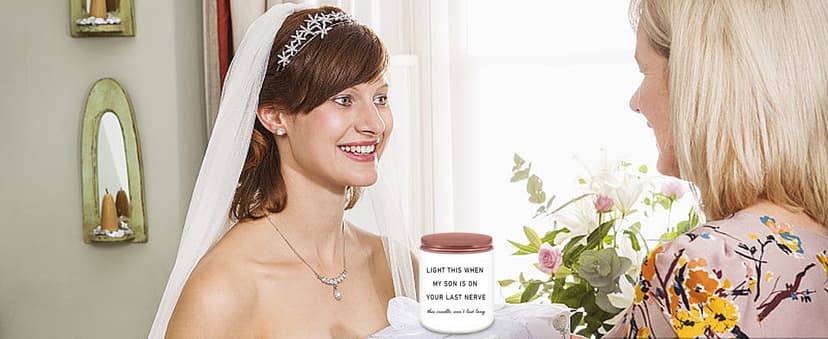 Homsolver Daughter in Law Gifts, Birthday Christmas Anniversary Wedding Gifts for Daughter from Mother Father in Law, Funny Sons Girlfriend, Future Daughter-in-Law Lavender Candle Gift from Mom Dad