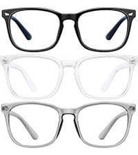 hunsquer Blue Light Glasses for Women Blue Light Blocking Glasses Men Computer Gaming Blue Screen Glasses Mens Blue Light Blocker Glasses