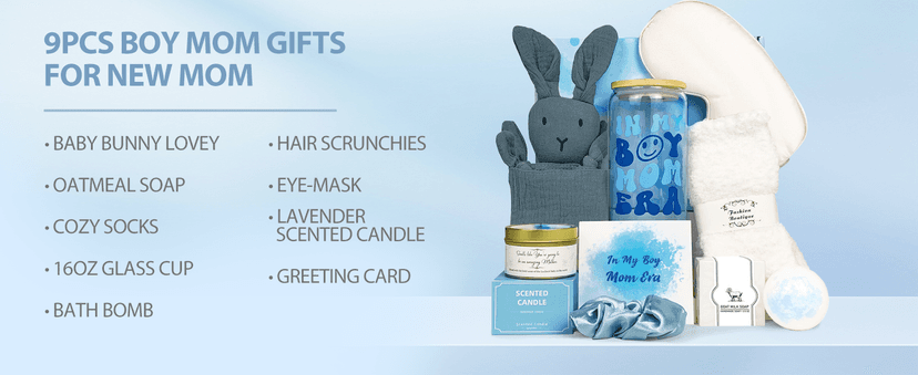 Boy Mom Gifts for New Mom Gifts for Women After Birth Pregnancy Mama Gift Care Package After Baby Gift for moms To Be Set Box for Expecting Moms new Mommy Essentials