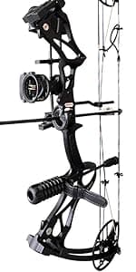 Compound Bow Draw Weight 0-70 Lbs for Pull Beginner and Intermediate Archer Fully Adjustable 19.25"-31" with All Accessories, up to IBO 320 fps,Package with Archery Hunting Equipment New 2024