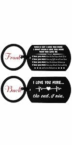 ENGZHI Love Wife Gifts, Drive Safe I Love You Keychain for Mothers Day Anniversary Valentines Christmas