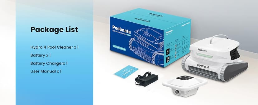 Chasing Hydro 4 Pool Vacuum for Inground Pools | 210-Min Battery Pool Robot for Floor, Wall & Waterline Cleaning | Smart App Control | 5070 GPH Suction Perfect for Pool Opening Season