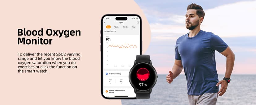 Parsonver Smart Watch for Men Women(Answer/Make Calls), HD Screen Fitness Tracker IP68 Waterproof 100+ Sport Modes, Heart Rate Sleep Monitor, Pedometer, Smartwatch for Android Phones/iPhone Compatible