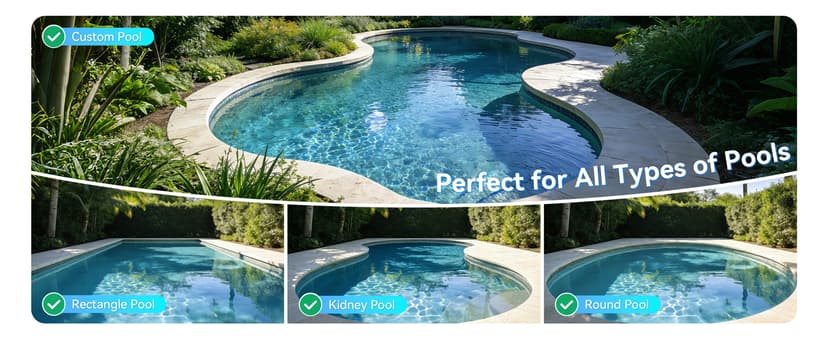 2026 New V1T Solar Pool Skimmer, Robotic Pool Surface Skimmer Cleaner with App Control, 7L Large Basket 24/7 Cleaning Smart Obstacle Avoidance Dual Charging Options Ideal for Above Ground Pool