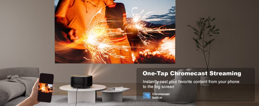 High Brightness, AI Auto Focus, Smart-Projector with WiFi and Bluetooth, ONO5Pro 2.0 Movie Projector for Indoor/Outdoor ONOAYO Outdoor-Projector-4K with 60W Dolby Audio and Official Licensed Apps B0G4D9NJRX