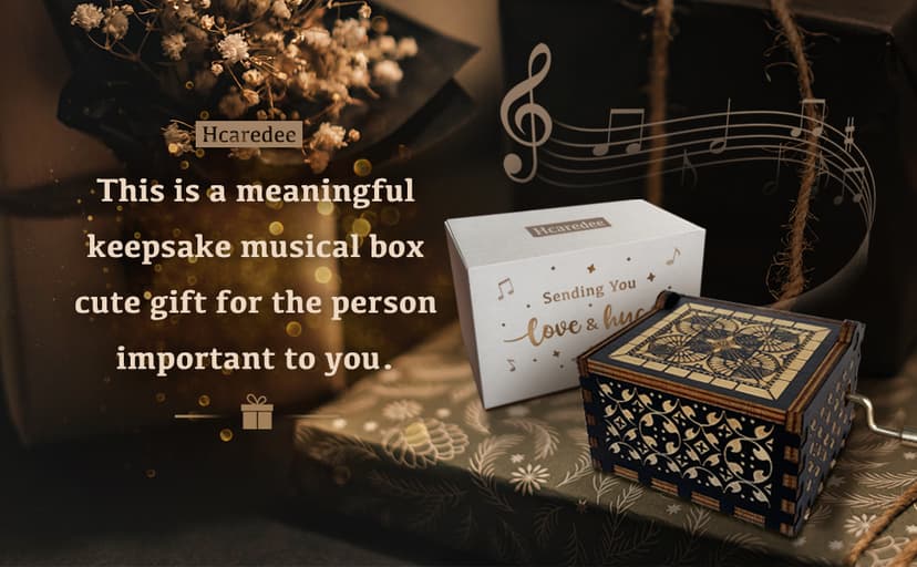 True Friendship Gifts for Women Female You are My Sunshine Wooden Music Box-True Friends are Hard to Find,I am so Grateful in Mine I Have You Keepsake Box for Friends(Black)