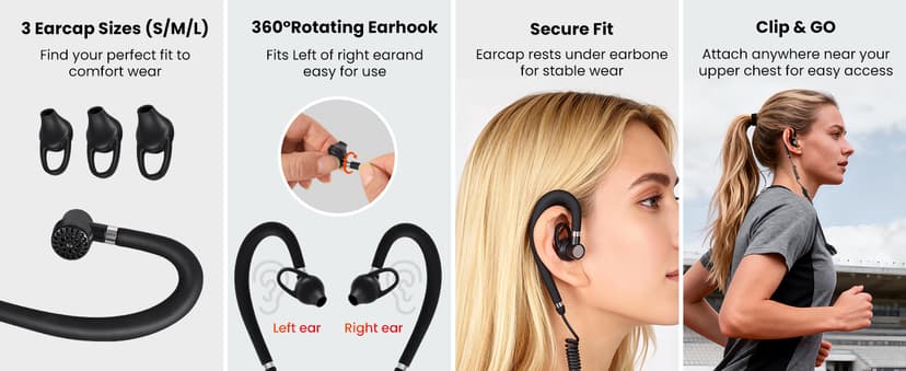Super Mini Walkie Talkies, Portable Two-Way Radios for Restaurants, Outdoor Sports, Retail Stores, Hospital & Travel – 3 Pack