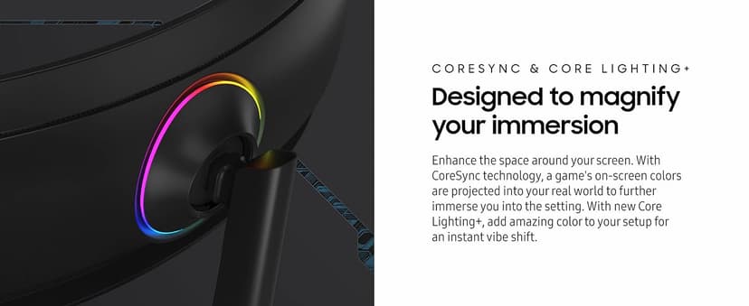 SAMSUNG 49" Odyssey G9 (G95C) Series DQHD 1000R Curved Gaming Monitor, 240Hz, 1ms(GtG), DisplayHDR 1000, AMD FreeSync Premium Pro, Eye Saver Mode, Auto Source Switch+, LS49CG950ENXZA, 2024